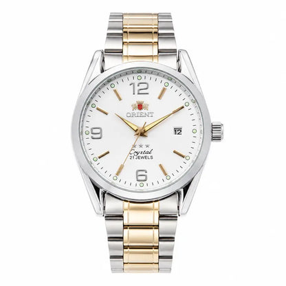 Orient Men'S 21-Jewels Automatic Watch - Gold Stainless Steel Bracelet, Luminous Hands, Date Display, Waterproof Analogue Business Dress Watch, Ideal Gift for Men (Father, Husband, Boyfriend) for Anniversary/Birthday/Holiday